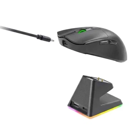 Mars Gaming MMW-ELITE Ratón Gaming Inalámbrico Negro